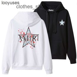 Amirs Man Hoodie Tide Designer Hoodies Brand Sweater Pocket Star Graffiti Pattern Casual MH2E