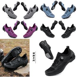 designer Cycling Shoes Men Sports Dirt Road Bike Shoes Flat Speed Cycling Sneakers Flats Mountain Bicycle Footwear SPD Cleats Shaoes 36-47 GAI