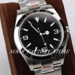 Factory Watch 39mm GMF Men's Cal 3132 Automatic Movement Watches Watch Men Black Dial 904L Full Steel Solid Band Sapphire Sup270I