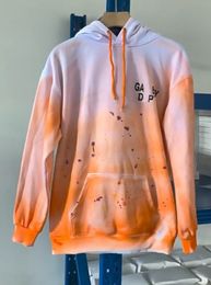 2024 New hot Summer Fashion Designer Hand-painted graffiti craft hoodie for men Galleries casual loose hoodie tie dyed vintage Depts Printed Jacket Coat