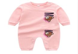 New Style Newborn Baby Rompers Cotton Infant Boys Girls Clothing Set Luxury Letter Long Sleeve Jumpsuits Cute Kids Baby Clothes8045891