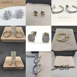 Stud Jewellery 2024 designer luxury bijoux earrings fashion woman 925 earring Sterling shipping Classic Lady free Gold-plated Silver Earrings ear stud 240306