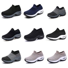 Women Men GAI Running shoes breathable sneaker triple white triple black grey dark Mesh platform Shoes sport tennis Three