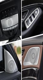 Car Stickers Inner Door o Speaker Gearshift Panel Door Armrest Cover Trim for S Class W222 2014-19 Accessories4126708