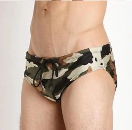 Separates Free shipping Men's swimming trunks Make to order BOYTHOR plussize Sexy camouflage The water surfing Fitness swimsuit