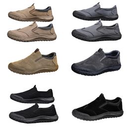 Men's shoes, spring new style, one foot lazy shoes, comfortable and breathable labor protection shoes, men's trend, soft soles, sports and leisure shoes Casual Shoes 39 a111