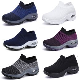 Large size men women's shoes cushion flying woven sports shoes hooded shoes fashionable rocking shoes GAI casual shoes socks shoes 35-43 25