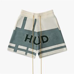 Designer Fifth Sets Tracksuit Pants Loose and Comfortable Fashion Popular Summer Mens Gym Rhude Shorts Haruku Casual Hip Hop Streetwear 8227