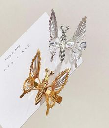 Women Butterfly Metal Hair Clips Sweet Gold Silver Hairpins Headband Fashion Hair Accessories8332460