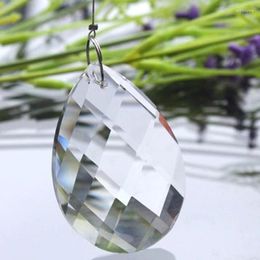 Chandelier Crystal Y1UB 1pc Clear Glass Lamp Prisms Parts Hanging Drops Pendants 38mm