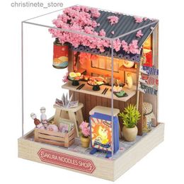 Architecture/DIY House Diy Mini Dollhouse With Dust Cover Furniture Light Miniaturas Doll House Casa Miniature items For Children Toys Birthday Gifts