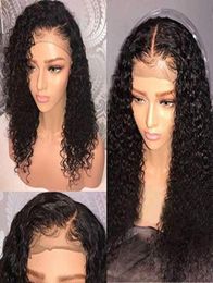 Brazilian Virgin Hair Remy Wigs Curly Lace Front Wig 100 Human 130density for Black Women HD thin film swiss Pre Plucked DIVA14099485