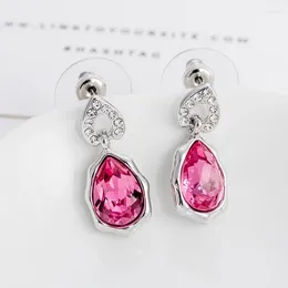 Stud Earrings ER-00095 2024 In Genuine Austrian Crystal Jewellery Allergy-free Women Water Drop Christmas Wholesale
