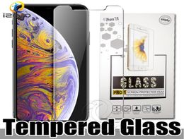 Screen Protector Protective Film for iPhone 14 13 12 Pro Max 11 XR 8 7 Plus Clear Full Glue Tempered Glass with Retail Packaging i4118789