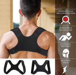 Posture Corrector Clavicle Spine Fracture Support Back Shoulder Straighten Adjustable Back Brace Support Belt Posture Correction3913674