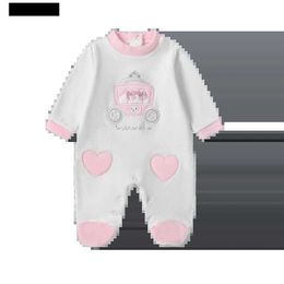 Footies 2023 Autumn High quality velvet New Born Baby Romper girl Casual Cute Deer Embroidered Footies Jumpsuit Rompers Baby 0-12m YQ240306