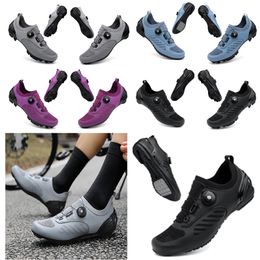 deszigner Cycling Shoes Men Sports Dirt Road Bike Shoes Flat Speed Cycling Sneakers Flats Mountain Bicycle Footwear SPD Cleats Shodaes 36-47 GAI