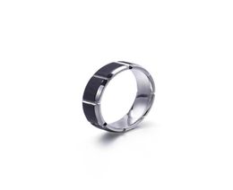 Wedding Rings Creative Stainless Steel Couple039s First Jewelry Japan And South Korea039s Unique Gold Rimmed Titanium Ring F2599835