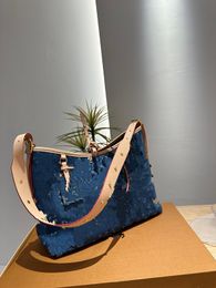 High quality designer shoulder bag, handbag, women's denim chain bag, crossbody bag, gift box packaging2024