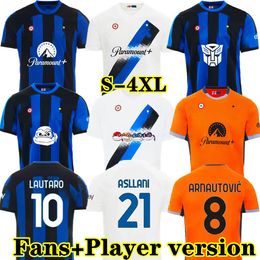 S-4XL 23 24 alexis Soccer Jerseys LAUTARO THURAM BARELLA Maillot de FRATTESI FINAL 2023 Maglie Football Shirt Child third Special Inters Milans fans player version