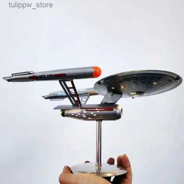 Decorative Objects Figurines Metal Aircraft Replica Aircraft Star Trek Enterprise 1 1000 Model Assemble Starship Handicraft Decoration Collectible Toy Gifts