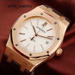 Dress Female AP Watch Royal Oak Series Automatic Mechanical Watch with Date Display Timing Flyback/Backjump 39mm 15300OR.OO.D088CR.02