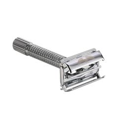 1 Razor 10 Blades WEISHI Men Shaving Double Edge Safety Razor Brass Manual Portable Shaver Butterfly Razors246B4265772