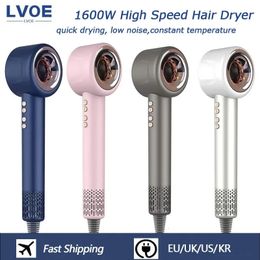 1600W Electric Hair Dryer High-Speed Blow Dryer With Diffuser Low Noise Constant Temperature Hair Care Quick Drying Hairdryers240227