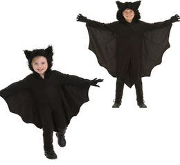 Halloween Animal Cospaly Kids Black Bat Vampire Costumes for Children Boy Gril Cosplay Costume Jumpsuit RF01863338035