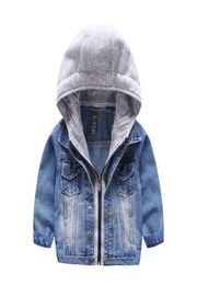 Baby Jeans Jacket Girls Kids Spring Boys Hoodies Coat Denim Long Sleeve Outerwear Children Windbreaker8365203