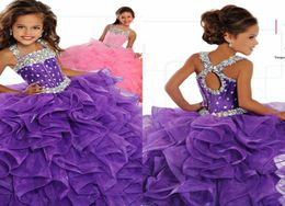 Little Girl039s Pageant Dresses Birthday Party 2019 Toddler Kids Formal Wear Ball Gown Beads Teen Kids Size 5 7 98630082