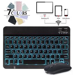 10 Inch With Backlight Rgb Wireless Bluetooth Keyboard And Mouse For Mobile Phone Tablet Computer Notebook Epacket325k211c8601177