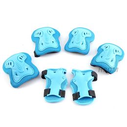 6Pcs Set Childrens Knee Pad Elbow Pad Hand Pad Roller Skating Scooter Cycling Skiing Climbing Sports Safety Protective Gear 240304