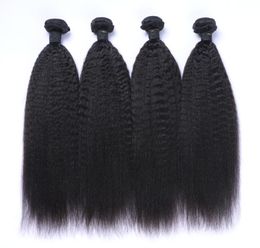 8A Peruvian Virgin Hair 100 Human Hair Afro Kinky Straight Curl Hair Weave Weft Bundles Extension Remy Quality6085830