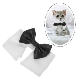Dog Apparel Tuxedo Collar Puppy Decorative Kitten Bow Tie Cartoon Cotton Adjustable Cat Gift