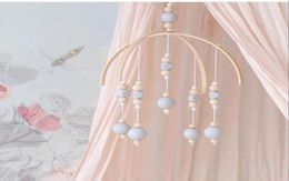 Baby Crib Mobile Bed Bell Rattle Toys Wooden Wind Chimes Room Decoration Cot Decor For Born Girl Boy Gifts Rattles Netting1971999