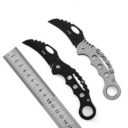 Outdoor Claw Lifesaving Folding Knife, Stainless Steel Portable Self-Defense Fruit Claw, Survival Camping Knife 652172