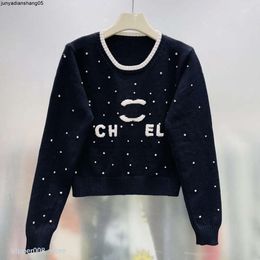 Women's Sweaters Aaa Paris Designer Long Sweater Women Embroidery Knitted Classic Knitwear Autumn Winter Keep Warm Jumpers Design Pullover Channel Knit