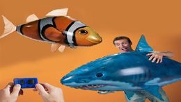 Remote Control Toys Air Swimming Fish Infrared RC Air Balloons inflatable RC flying Air Plane Kids Toys266q3323010