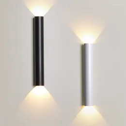 Wall Lamp Modern Led Long Strip Up And Down Living Room Bedroom Bedside Dining Aisle Stairs Simple Linear Sconce