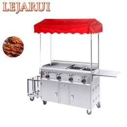 2023 Teppanyaki Commercial Use Mobile Food Cart New Food Truck Gas Snack Car