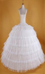 2019 White Petticoats Super Puffy Ball Gown Slip Underskirt For Adult Wedding Formal Dress New Large 7 Hoops Long Wedding Accessor6018361