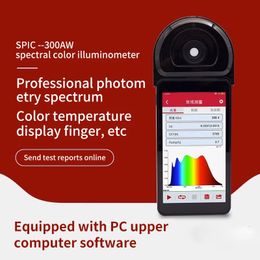 SPIC-300AW Spectral Radiation Illuminance Meter UVC Deep UV Intensity Test Energy Thermometer Photometer