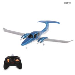 GD006 DA62 RC Aeroplane 2.4G 2CH Remote Control Diamond Aircraft 550mm Wingspan Foam Hand Throwing Glider Drone DIY Kit for Kids 240219