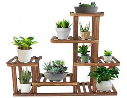 Multitiers Flower Plant Holder Stand Rack Wooden Plant Stand Balcony Garden Flower Plant stand Bonsai Display Shelf C01256145386