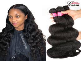 Charmingqueen Brazilian Body Wave virgin hair Brazilian Hair Weave Bundles 100 Human Hair 3 and 4 Bundles 828inch Natural Color2329954