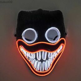 Designer Masks Hot Design Luminous Led Neon Cosplay Movie Mask Glowing Masquerade Horror Halloween Carnival Party Decoration Props