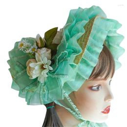 Berets Lolita Straw Hat With Ribbon French Summer Sunscreen Handmade Tea Party Outdoor Activities For Ladies 57BD