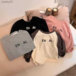 T-shirts baby kids clothes designer t-shirt essential t shirts kid ess tshirt youth children Clothing Fashion long sleeves infants boys girls Pullover 240306