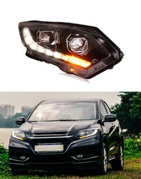 Head Lamp for Honda HRV Vezel LED Daytime Running Headlight 2015-2019 Turn Signal High Beam Light Car Lens